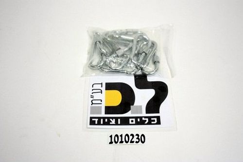 קרבינה עם נעילה 6X60 - מארז 10 יח'