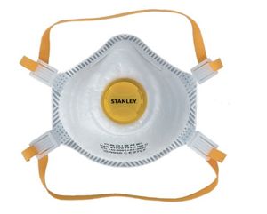 STANLEY FFP3V - נשמית חד פעמית להגנה מאבק, חלקיקים, רסס ואדים רעילים תקן EN149 - מארז 5 יחידות
