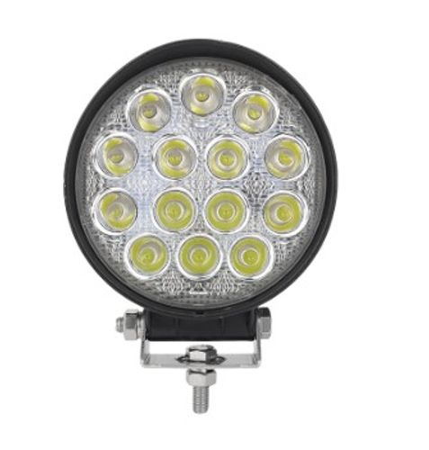 פנס עבודה עגול 14 לדים 42W - 10/36V