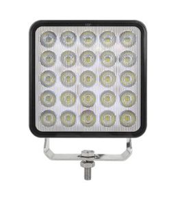 פנס עבודה מרובע 25 לדים 75W - 10-36V