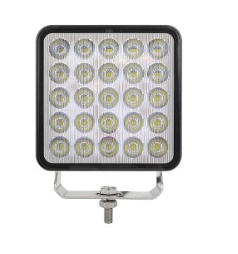 פנס עבודה מרובע 25 לדים 75W - 10-36V