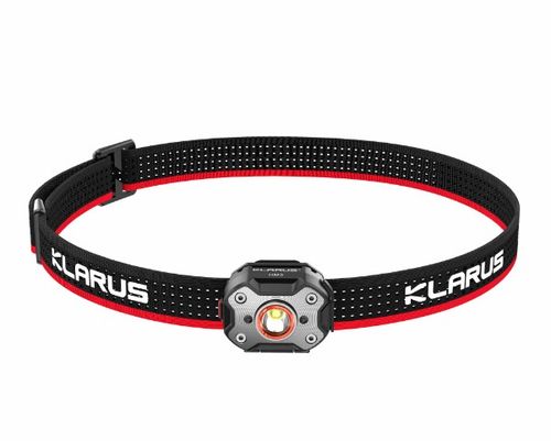 KLARUS HM3 - פנס ראש מיני נטען לבן+אדום 670 לומן