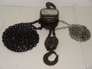 כננת/גלגלת הרמה ידנית 3 טון 3 מ