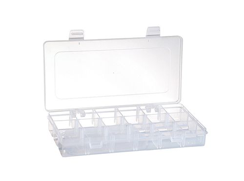 ארגונית פלסטיק שקופה 23x12x3.5 ס