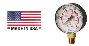 מנומטר חמצן הברגה "1/4 0-16 בר WIKA USA