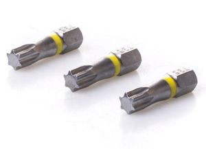 מארז 3 ביטים T35 מקצועיים 25 מ"מ S2 Torsion