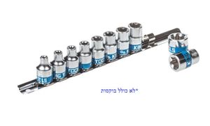 מסילת מתכת / תופסן 12 בוקסות דרייב "1/4 - באורך 200 מ"מ