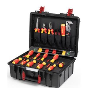 WIHA 9300-70402 - סט כלים מקצועי לחשמלאים במזוודה 39 חלקים