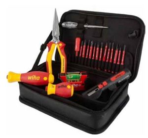 WIHA 45418 - סט כלים מקצועי לחשמלאים 21 חלקים בתיק