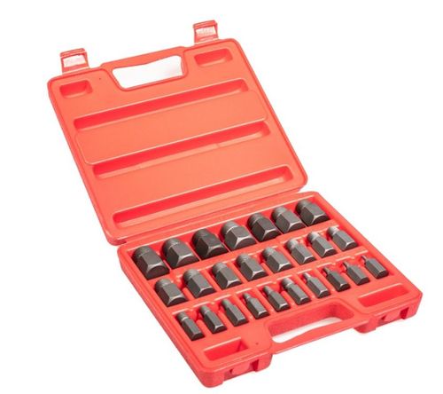 סט 25 חולצי ברגים ותבריגים - רב תכליתי HEAVY DUTY CR-MO