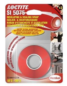 לוקטייט SI 5075 - סרט הדבקה סיליקון לאיטום ובידוד צנרת ותיקונים כללים