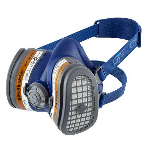 GVS Elipse A1P3- מסכת חצי פנים מקצועית A1P3להגנה מגזים אורגניים מאבק, רסס ואדים רעילים כולל זוג מסננים EN140 EN14387