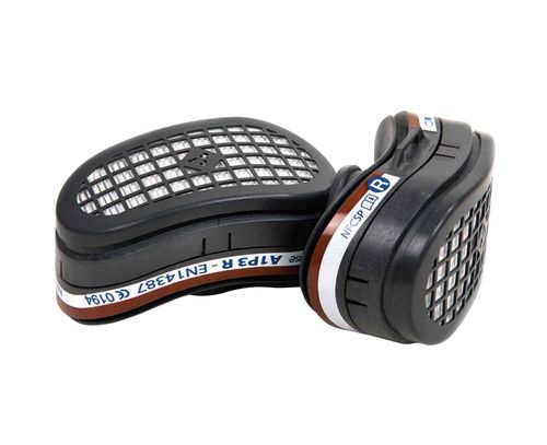 GVS A1P3 RF - זוג מסנני למסכת חצי פנים Elipse A1P3 להגנה מגזים אורגניים מאבק, רסס ואדים רעילים EN14387