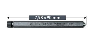 KARNASCH - פין חליצה 7.98x90 מ"מ למקדח חלול שיני וידה עומק 40 מ"מ (2 יח