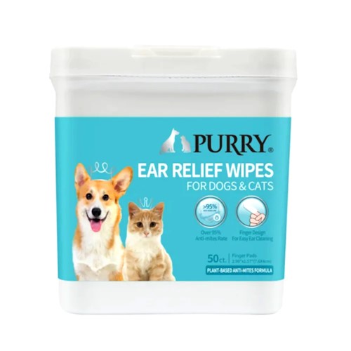 מגבונים לאוזניים לכלבים וחתולים מבית Purry