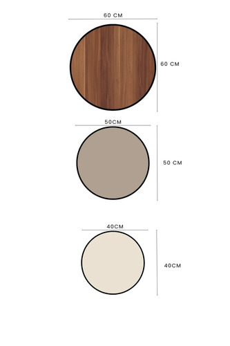 שלישיית שולחנות סלון דגם רוני