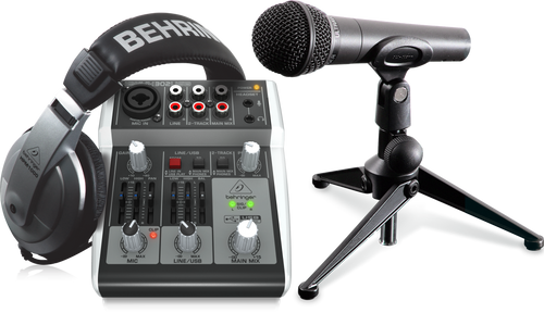 ערכת פודקאסט ביתי למחשב Behringer PODCASTUDIO 2 USB