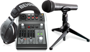 ערכת פודקאסט ביתי למחשב Behringer PODCASTUDIO 2 USB