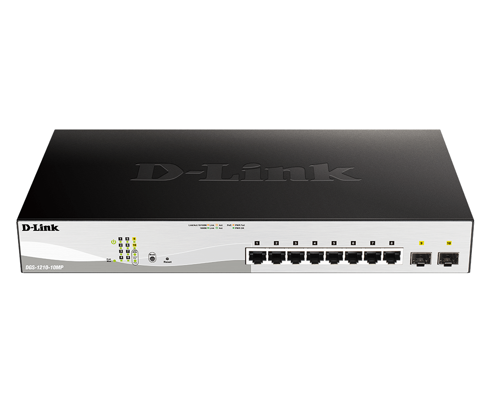 נתב DGS-1210-10MP 10-Port Gigabit Smart Managed PoE