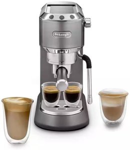 מכונת קפה ידנית Delonghi Dedica Arte Manual EC885.GY אפור כסוף