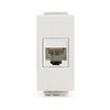  שקע מחשב לא מסוכך RJ45 CAT6A UTP, לבן 1M ניסקו סוויץ' 