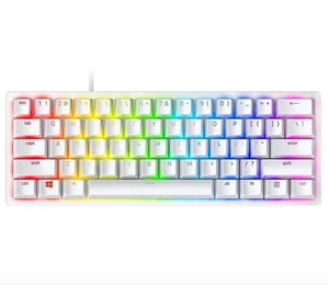 מקלדת גיימינג מכנית חוטית Razer Huntsman Mini Red Switchs - צבע לבן