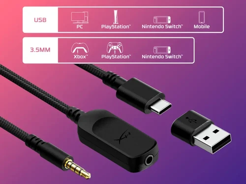 אוזניות גיימינג חוטיות HyperX Cloud III USB 7.1 - אדום