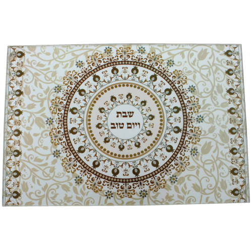מגש חלה זכוכית עבה בלתי שבירה חום