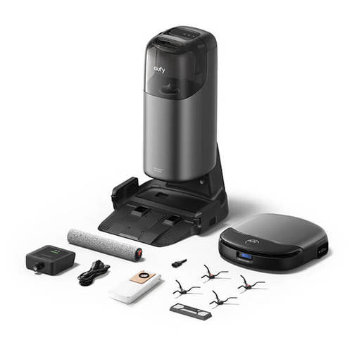 שואב אבק רובוטי כולל תחנת עגינה וריקון חכמה EUFY Anker S1 Pro T2080 All-in-One