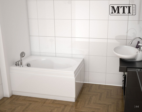  אמבטיה mti-74 105*70 לבן מבריק(כולל גקוזי) 