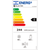 מקרר מקפיא עליון Electra EL459GW אלקטרה זכוכית לבנה