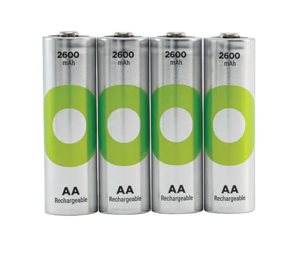 4 סוללות 1.2V 2700 AA NiMH GP