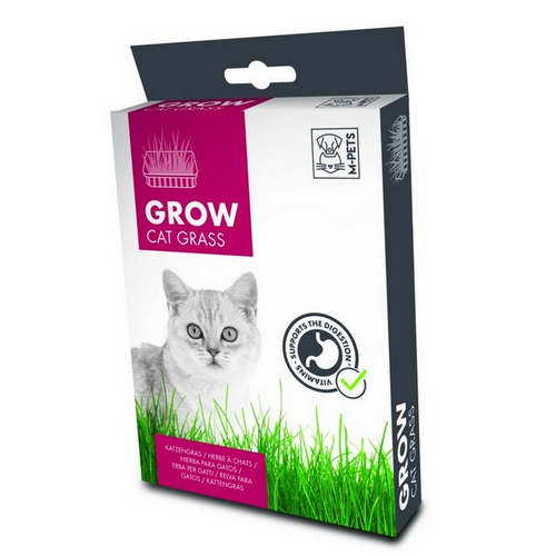 אמ פטס M-Pets ערכת דשא לחתולים למניעת כדורי פרווה גדל בעצמך