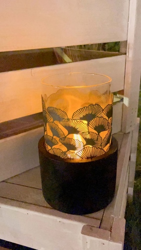 קערית אש שולחנית אתנול עגולה 17x15 ס
