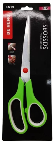 מספריים  ידית גומי 9.5