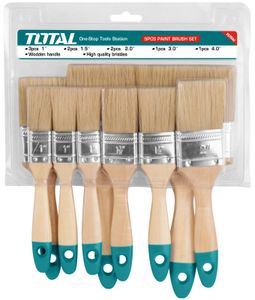סט 9 מברשות צבע מקצועיות TOTAL