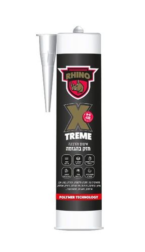 דבק אקסטרים חזק בהגזמה בצבע לבן RHINO