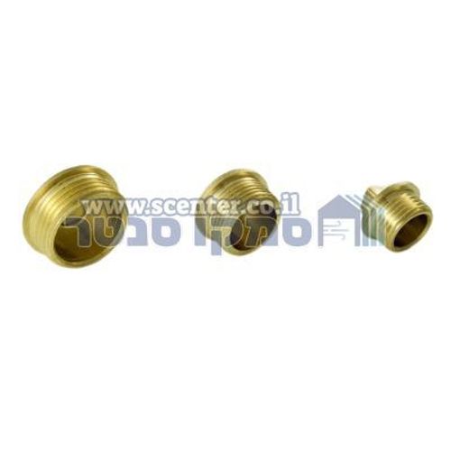 פקק פליז הברגה חיצונית במידות שונות