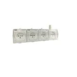 שקע ישראלי 4 מוגן מים עה