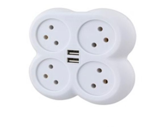 מפצל חשמל ל4 + 2 כניסות SEMICOM USB