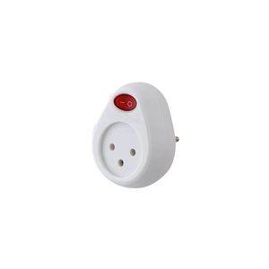 מתאם חשמל שקע תקע כוח 16A עם מתג מואר