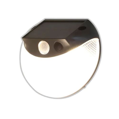 מנורת קיר סולארית עם חיישן תנועה ECO EURO 1.5W - צבע לבן