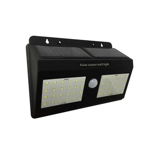 פנס סולארי עם חיישן 4W שחור SEMICOM - אור קר