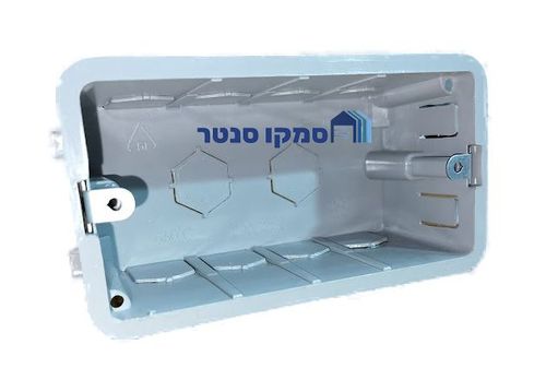 קופסא 4 מקום גבס אפור פטנט