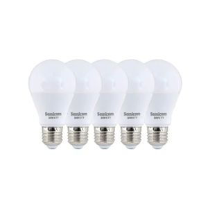 חמש נורות לד SEMICOM E27 12W - אור חם