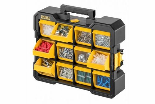אורגנייזר רב תא נישא 12 תאים + ידית + כפתור סגירה STANLEY