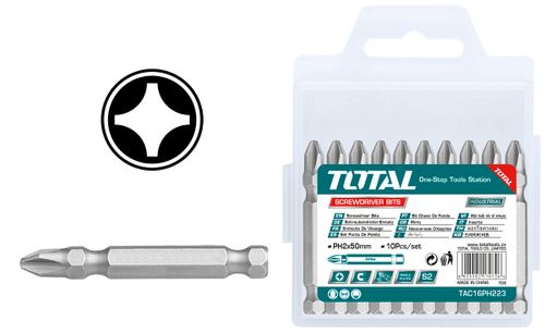 סט 10 יח' ביטים למברגה TOTAL