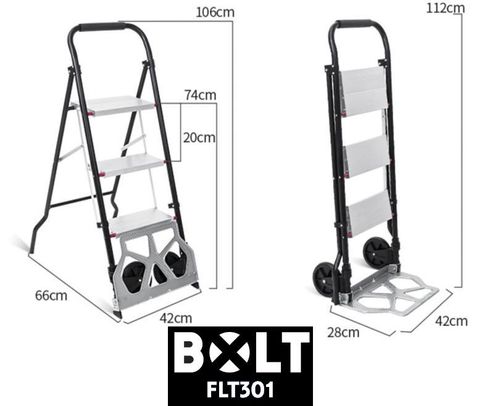 עגלה מתקפלת 80 ק''ג משולב דרגש 3 שלבים עד 150 ק''ג BOLT