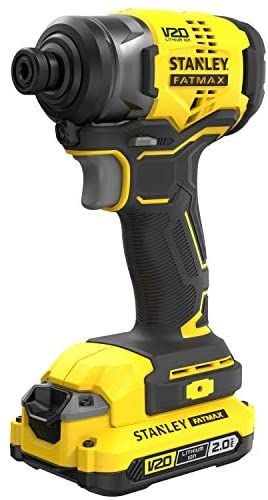 סט מברגת אימפקט STANLEY 18V כולל 2 סוללות 2AH + מטען