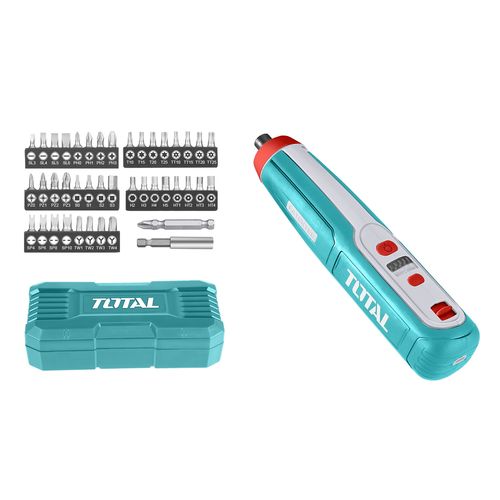 מברגת עט נטענת 4V + ביטים TOTAL